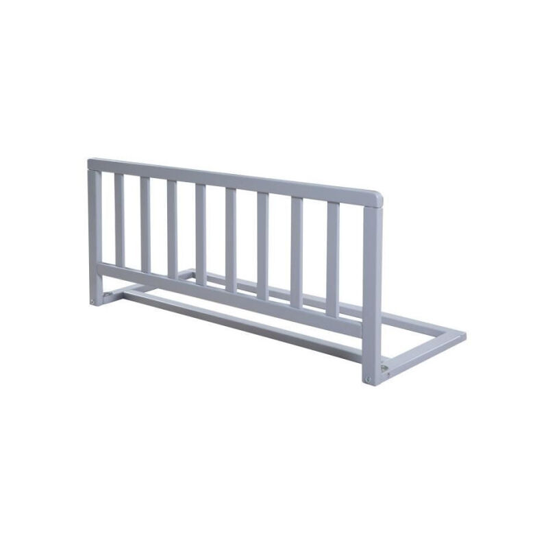 Roba - Barriere de Lit en Bois 90 cm Protection Anti-Chute pour Bébés et Enfants - Gris