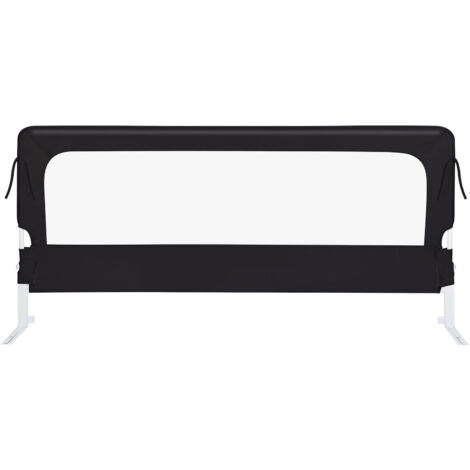 Barrière de Lit Enfant et Bébé, 2M Toddler Bed Guard, Barriere De Securite Enfant Lit - Protection Lit Enfant Noir (3Côté)