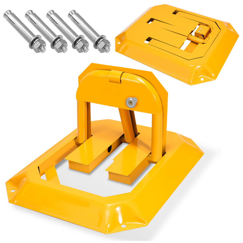 Barrière de parking Pliable Sécurité de parking Barrière de parking Douille de sol Voiture à bétonner