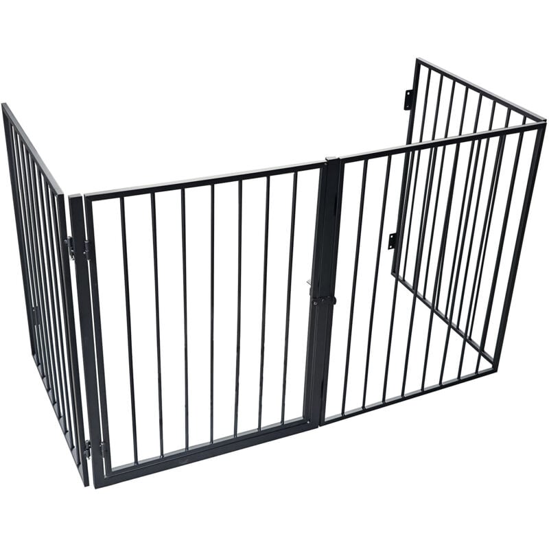 Werka Pro - Barrière de protection en métal 4 panneaux 240cm