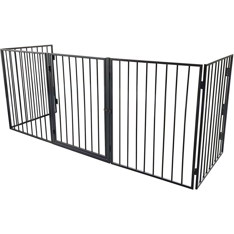 Werka Pro - Barrière de protection en métal 5 panneaux 300cm