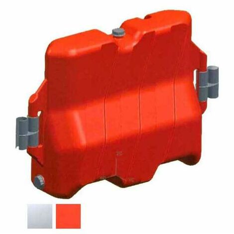 Barrière de protection en plastique rouge 113x40 h 75