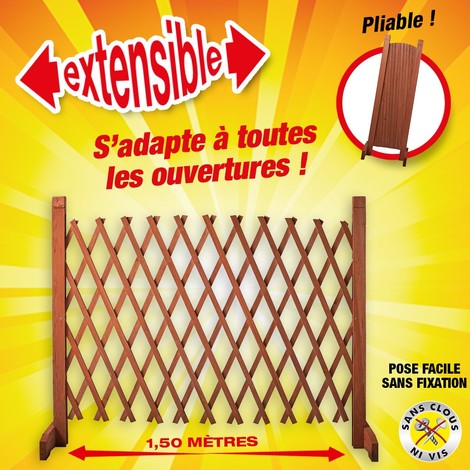 Soldes Trixie Barrière de sécurité pour chien 63-108 × 50 cm 2024 au  meilleur prix sur