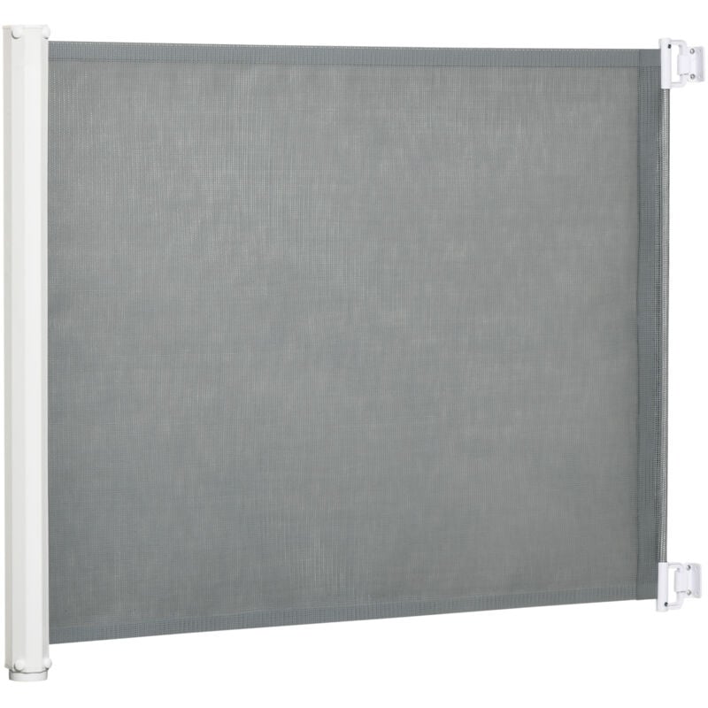 Barrière de sécurité barrière animaux rétractable automatique 1,15L x 0,83H m teslin métal gris