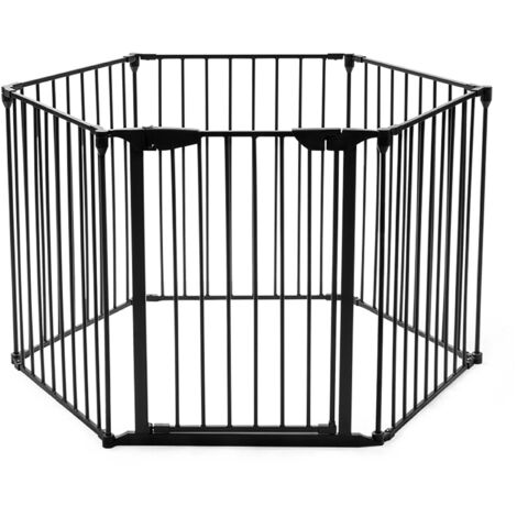Barrière de Sécurité Cheminée Acier Haute Qualité avec Porte CW15198