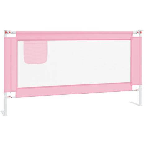 Barrière de sécurité de lit d'enfant  Barrière de protection Rose 160x25 cm Tissu CFW74448