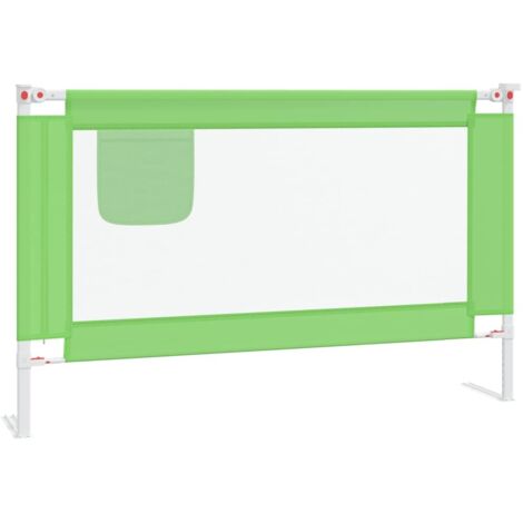Barrière de sécurité de lit d'enfant  Barrière de protection Vert 120x25 cm Tissu CFW89110