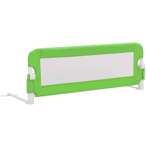 Barrière de sécurité de lit d'enfant  Barrière de protection Vert 120x42 cm Polyester CFW89672