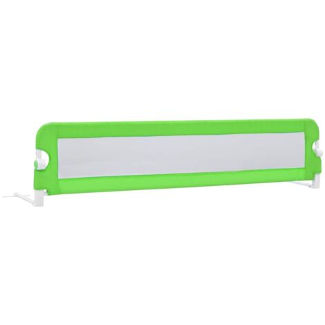 Barrière de sécurité de lit d'enfant  Barrière de protection Vert 180x42 cm Polyester CFW93528
