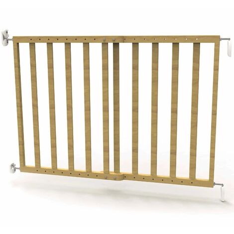 Noma Barrière de Sécurité Extensible 63,5-106 cm Bois Bébé Enfant Multicolore