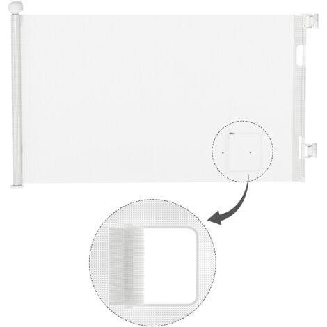Barrière de sécurité extensible de 0 à 180 cm - Pour escalier de bébé - Pour l'intérieur et l'extérieur - Blanc