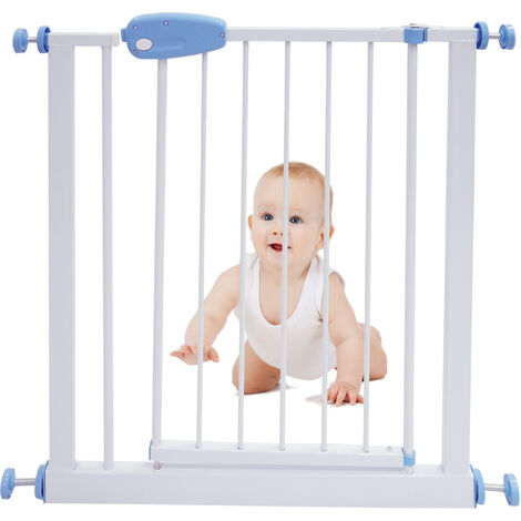 Barriere De Securite Pour Bebe Barriere Ajustable Pour Porte 74 A 87cm Blanc Pack De 2 Largeur 74 87 Cm