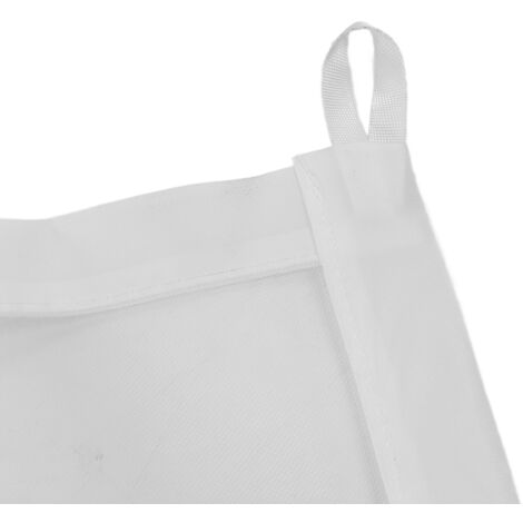 Barrière de Sécurité pour Chiens et Chats, Portable et Escamotable, Blanche 28.3 x 47.2 Pouces
