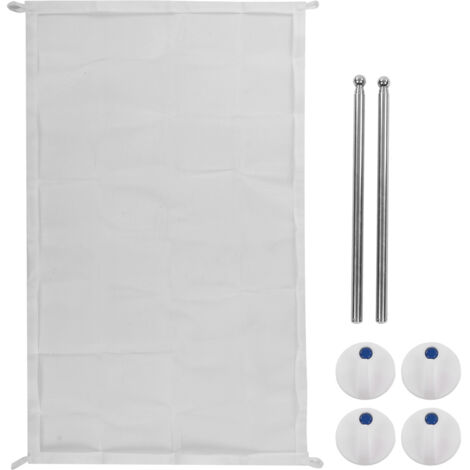 Barrière de Sécurité pour Chiens et Chats, Portable et Pliante, Blanche 28.3 x 39.4 Pouces
