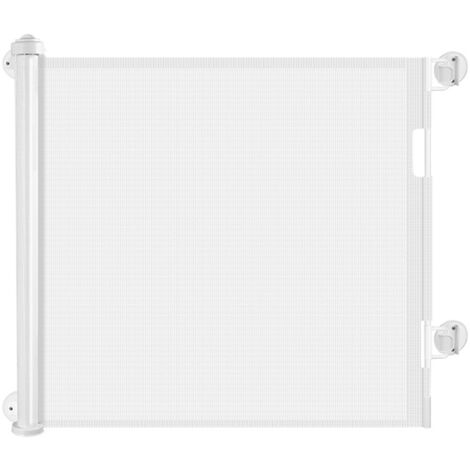 Barrière de sécurité pour enfants et animaux avec design extensible - ABS - 33.9in - Blanc - 1 Set Barrière de sécurité extensible