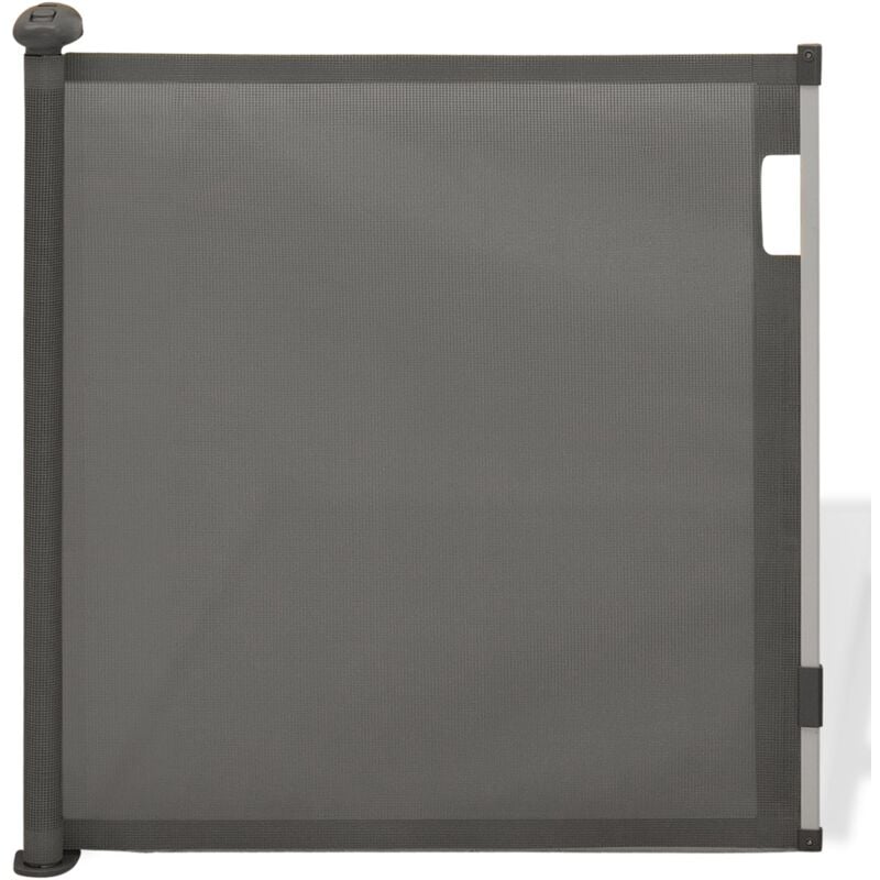 Barrière de sécurité rétractable pour animaux domestiques 130 cm gris