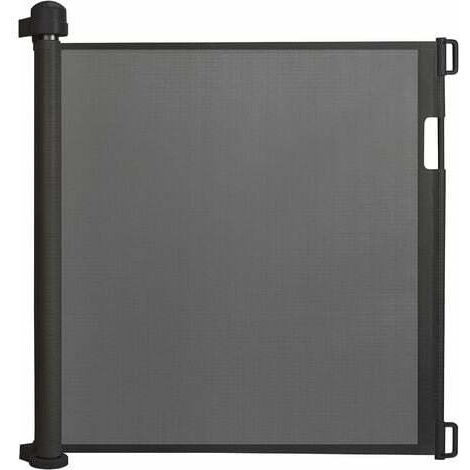 150 cm - Barrière de Sécurité Extensible et Enroulable Noir NAIZY