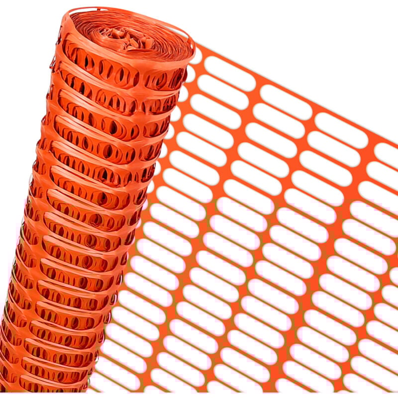 Barrière de signalisation 1 x 50 m Balisage de chantier Orange Grillage Délimitation