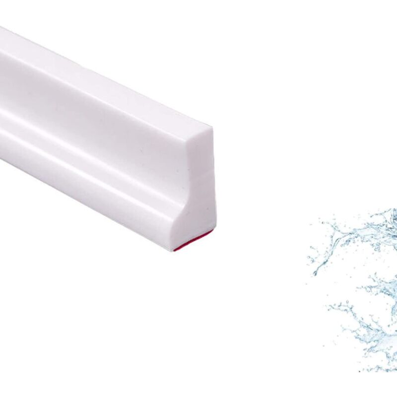 Barrière d'eau en silicone pour seuil de douche de 2 m/78 pouces, barrière d'eau pour sol de pièce humide, barrage d'eau de salle de bain, bande
