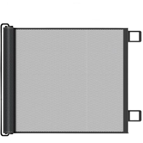 Barrière Escamotable pour Intérieur, Barrière De Sécurité sans Perçage, Sécurité Enfant Filet Anti Chats sans Percage pour Cuisine Terrasse Escalier Cheminée Piscine Balcon