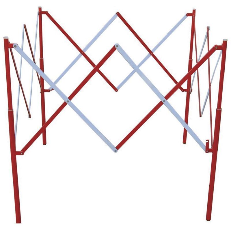 Barrière sécurité rs pro Rouge, blanc en Métal Haut. 1,3 m ( Prix pour 1 )
