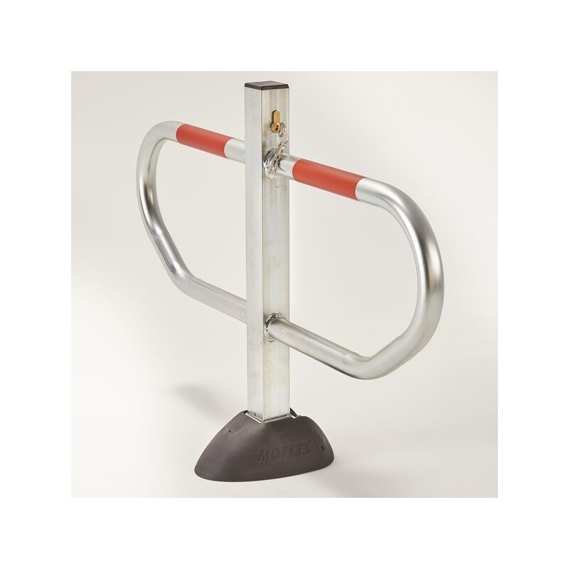 Barrière de parking pied central design avec arceaux