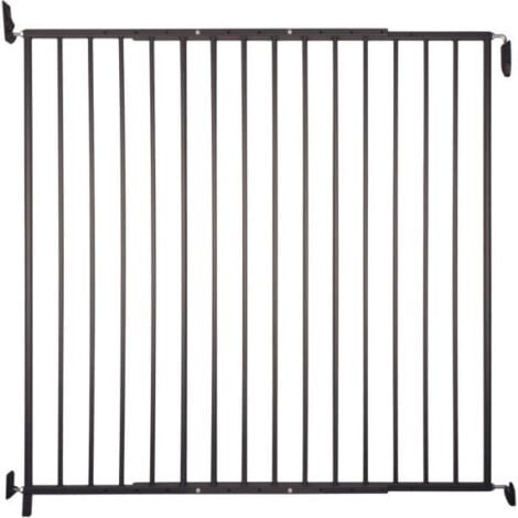 NORDLINGER Barrière Pivotante Kenny pour Animaux - Hauteur 105 cm, Largeur Réglable 87-153 cm, Noir