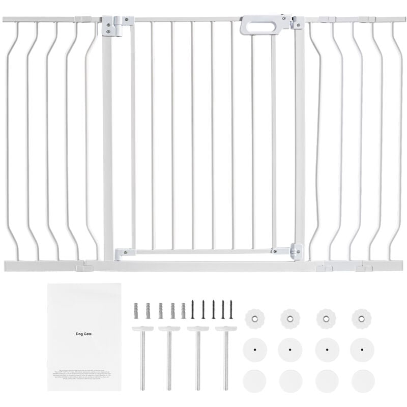 Barrière pour bébé extra large de 29,5 à 53 pouces de Mophorn barrière pour chien de 30 pouces de haut pour escaliers et portes, barrière de sécurité