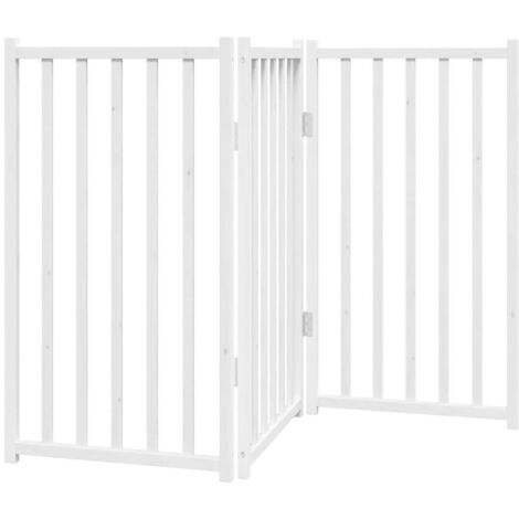 Barrière pour chien Barrière de sécurité pliable 3 panneaux 150 cm bois sapin massif CFW64871