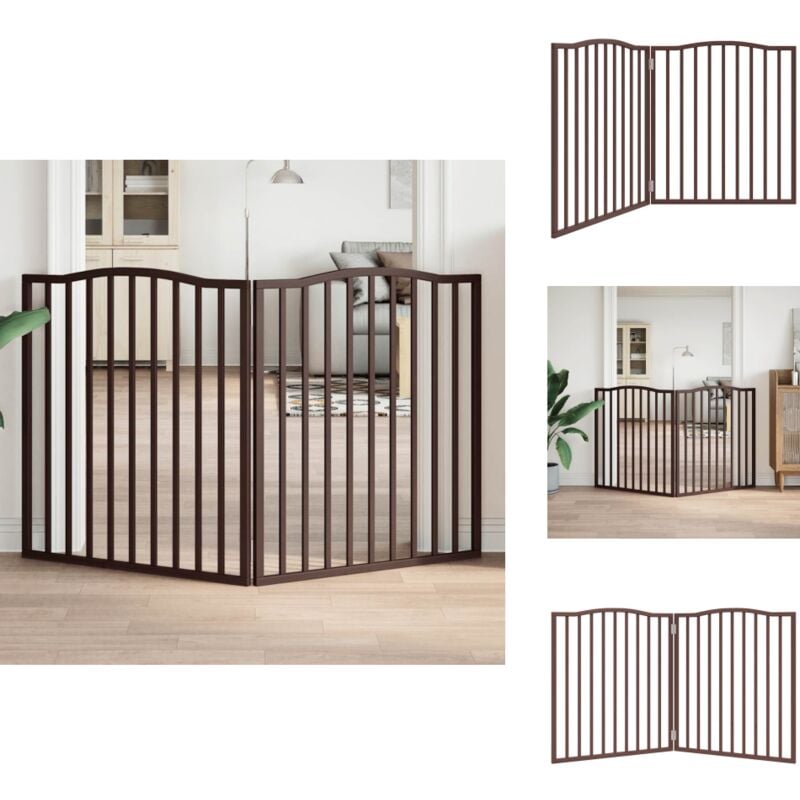 Barrière pour chien pliable 2 panneaux 160 cm bois de peuplier - Barrière Pour Chien - Barrières Pour Chiens - Barrière De Sécurité Pour Animaux De