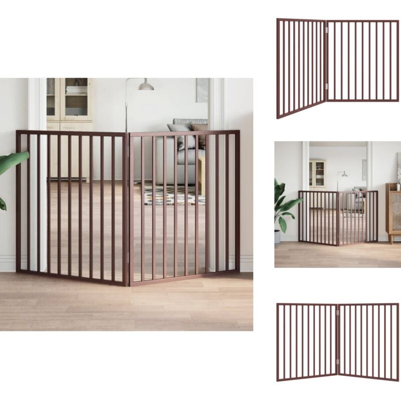 Barrière pour chien pliable 2 panneaux 160 cm bois de peuplier - Barrière Pour Chien - Barrières Pour Chiens - Barrière Pour Animaux De Compagnie