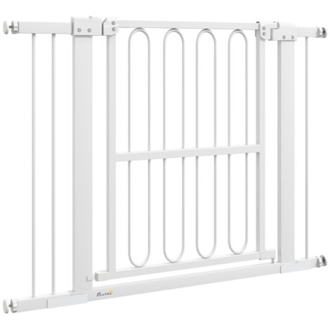 Barrière sécurité escalier 76-104 cm, sans perçage, extension réglable