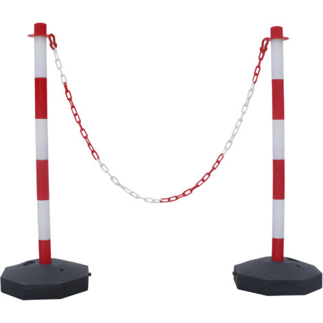 Barrière sécurité RS PRO en ABS Rouge/Blanc ( Prix pour 1 )