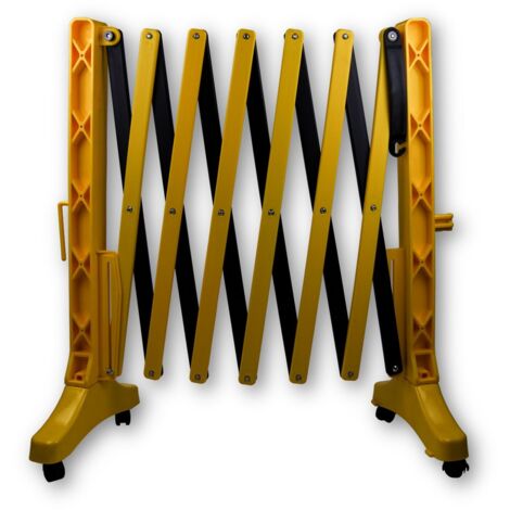 Barrière sécurité RS PRO Jaune en Polyéthylène ( Prix pour 1 )