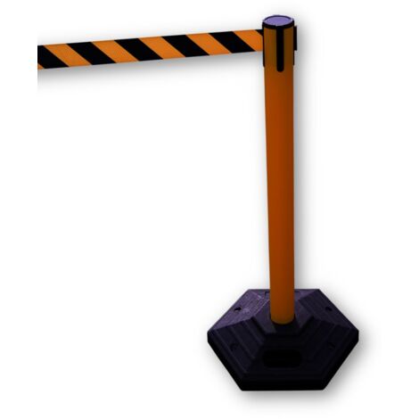 Barrière sécurité RS PRO Jaune en PVC ( Prix pour 1 )