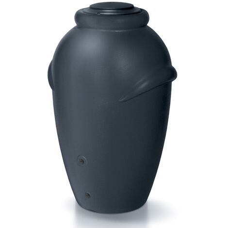 Barril de agua de lluvia 360L Aquacan Brick de plastico en color antracita 80 (largo) x 72 (ancho) x 120 (altura) cm