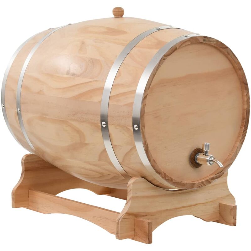 

Barril de vino con grifo madera de pino maciza 35 L