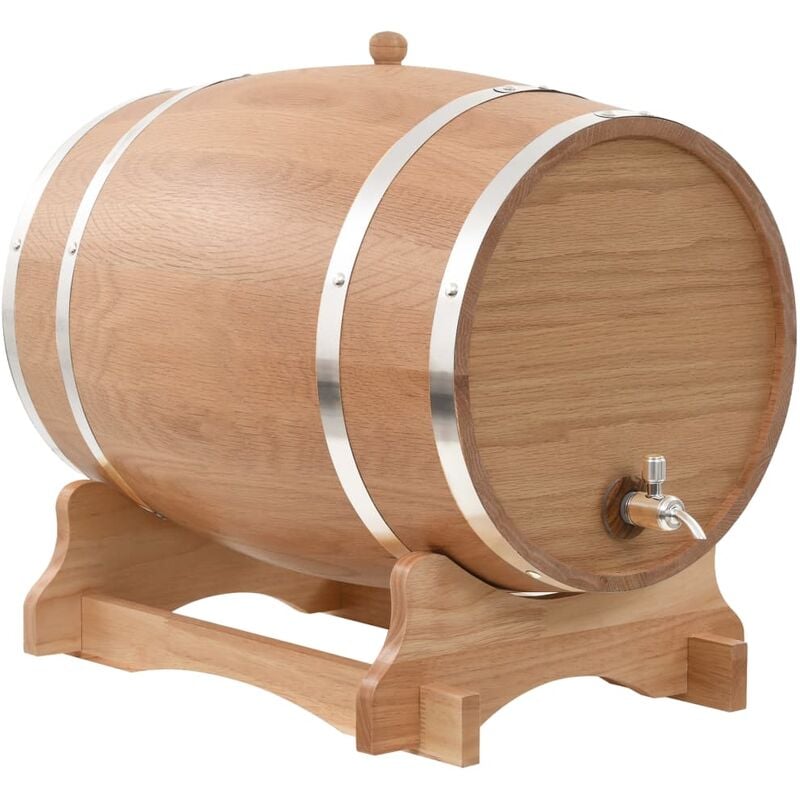 

Barril de vino con grifo madera de roble macizo 35 L