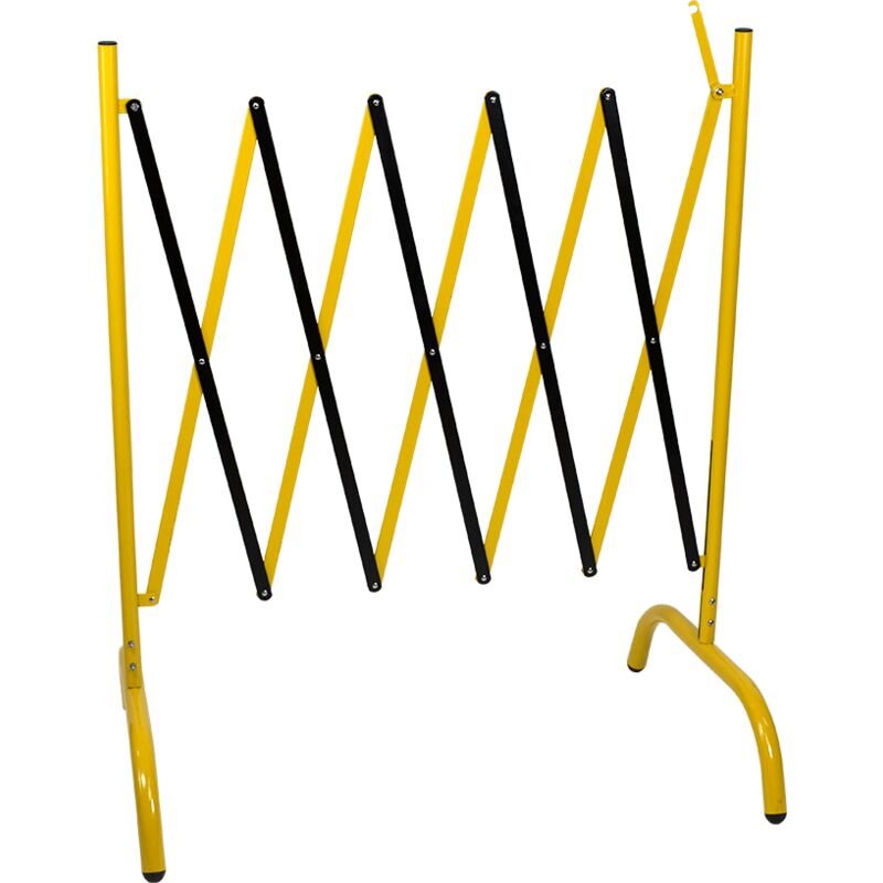 Barrière de chantier extensible droite - Jaune/Noir - 8000240 - jaune-noir