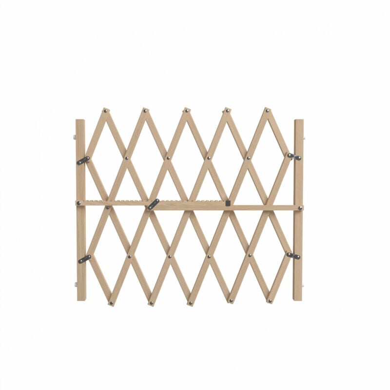 Barrière animaux amovible sans perçage Press'Fix hauteur 83cm et largeur 65 à 104cm