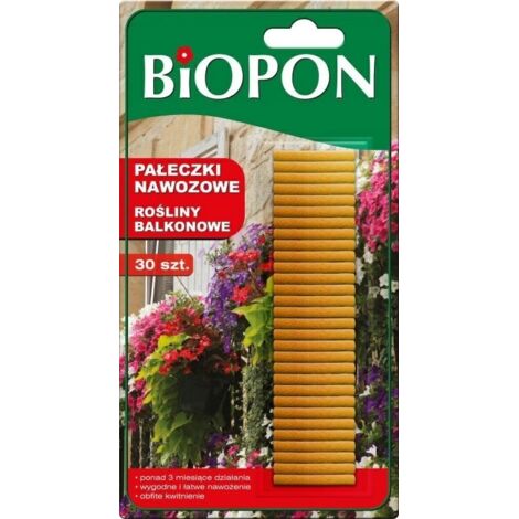 Barritas BIOPON para plantas de balcón 30 uds.