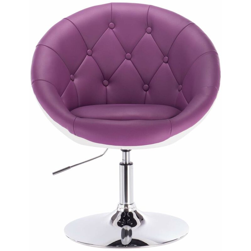 MercatoXL Barsessel Loungesessel mit Lehne zweifarbig Violett+wei?