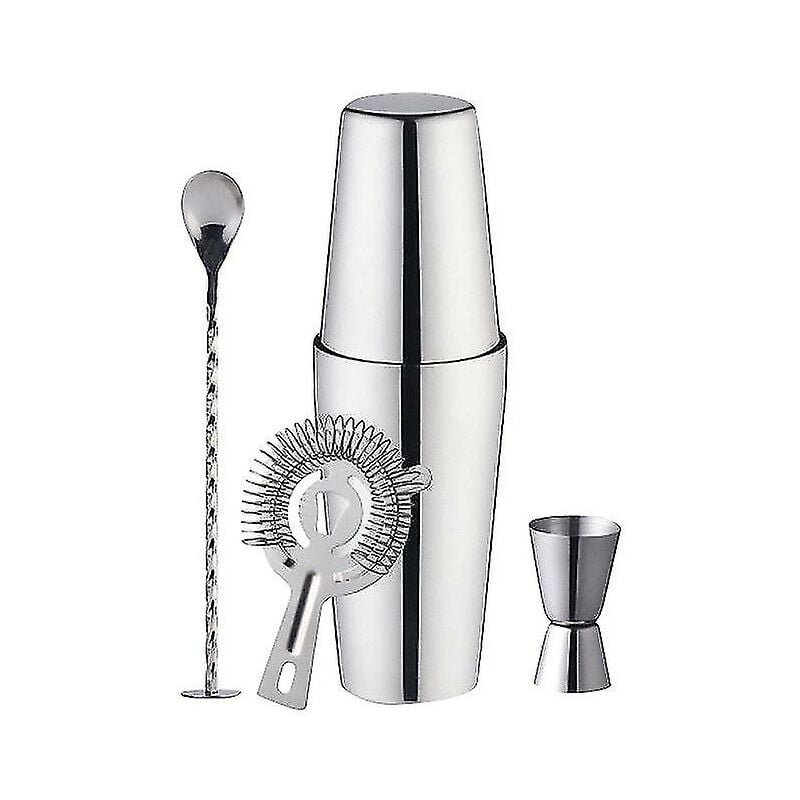 Crea - Bartender Set For Professional Bartenders And Family ,5 Piece Boston Shaker