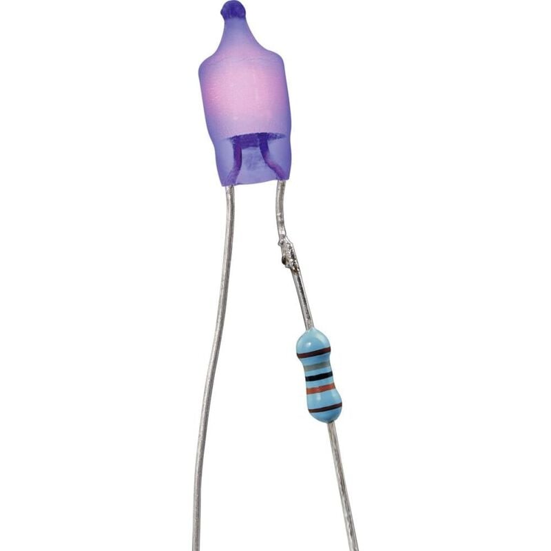 Image of 00081013/4 Lampadina al neon 115 v, 230 v con terminali Blu 1 pz. - Barthelme