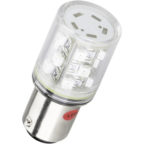 Barthelme 52160211 LED-Signalleuchte Rot   BA15d 24 V/DC, 24 V/AC     10 lm