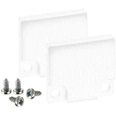 Barthelme 623986139010 BARdolino Set d'embouts de fermeture aluminium (L x l x H) 3 x 18.4 x 19.7 mm 2 pc(s) R526612