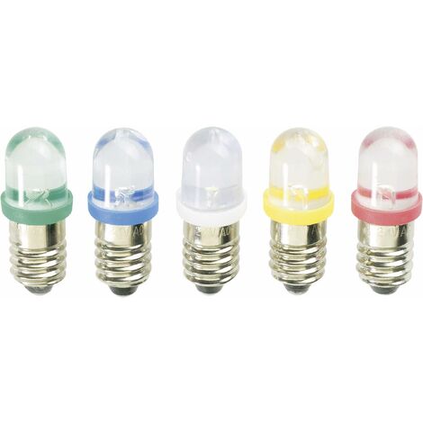 Barthelme Voyant de signalisation LED E10 blanc chaud 230 V/DC, 230 V/AC 59102326 Q65355