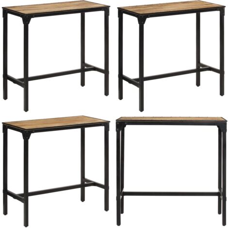 Bartisch 110x55x107 cm Raues Massivholz Mango - Bartisch - Mangoholz - Holzmöbel - Kücheninsel - Essbereich - Home & Living