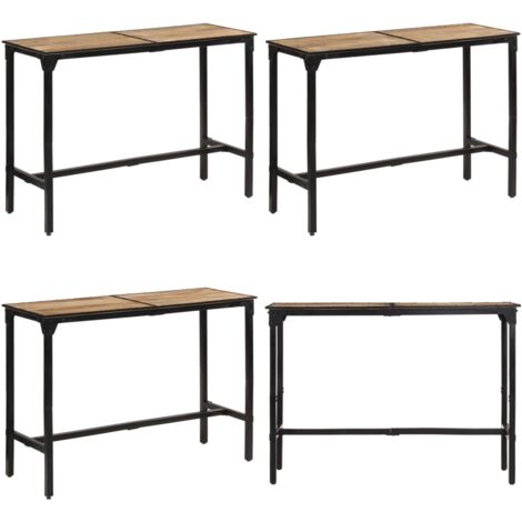 Bartisch 150x55x107 cm Raues Massivholz Mango - Bartisch - Mangoholz - Essbereich - Kücheninsel - Wohnzimmer - Home & Living