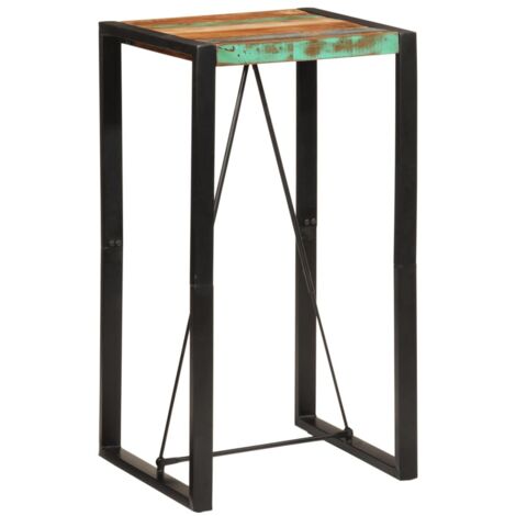 Bartisch 60x55x110 cm Altholz Massiv vidaXL